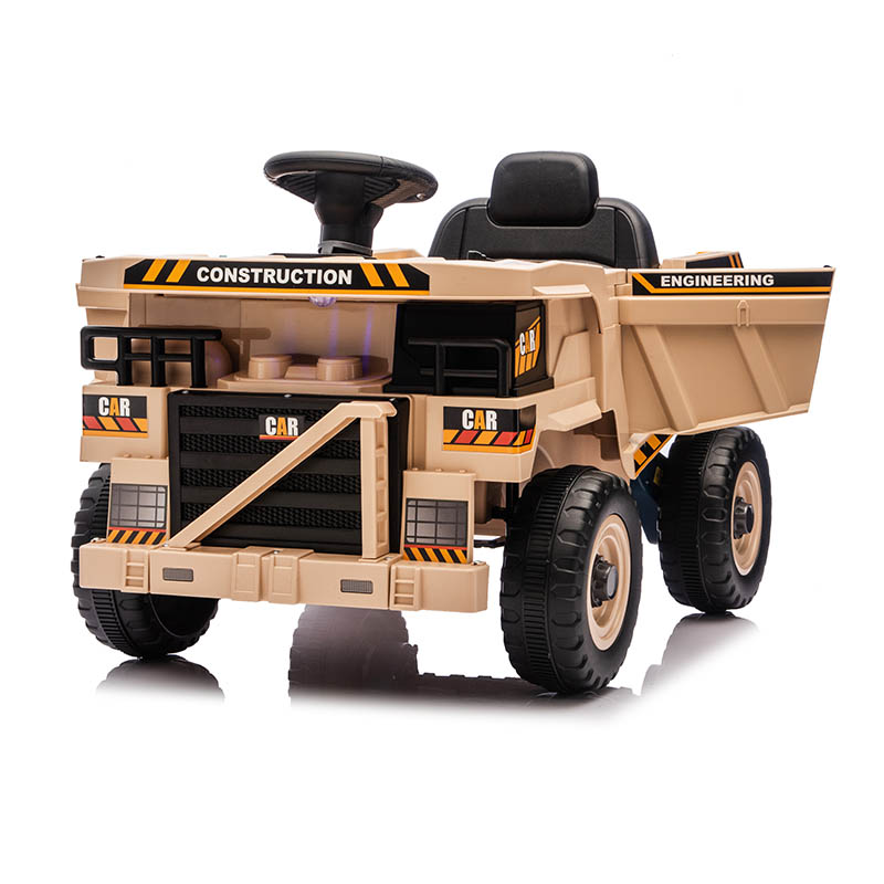 12V 2WD Kids Construction Truck Ride-On MP3-soittimella