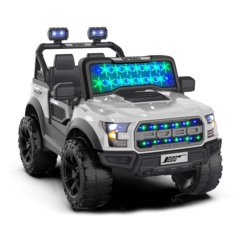 12V kaksimoottorinen lasten sähköauto kaukosäätimellä ja musiikilla