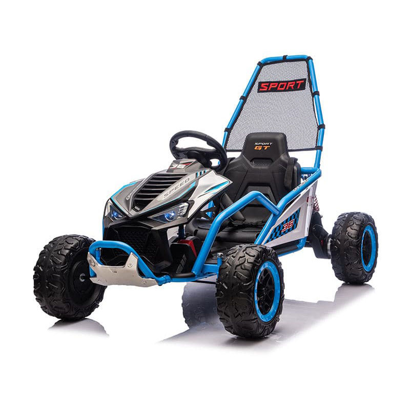 12V Kids Electric Drift Ride-On Go Kart Bluetooth MP3-soittimella