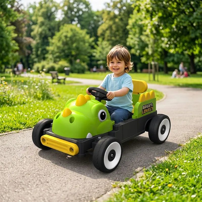 Dinosaur Shape 12V lasten sähköautojen kaksoismoottorit