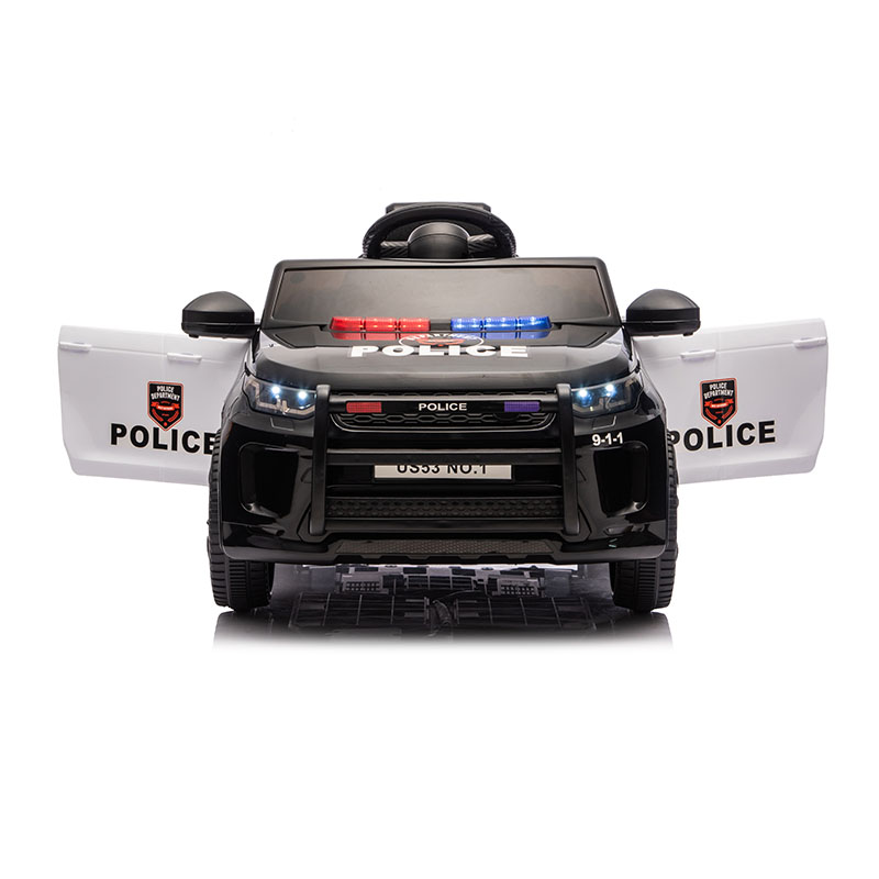 12V 2WD 2-Seater Kids Police Ride-On Car with MP3 player