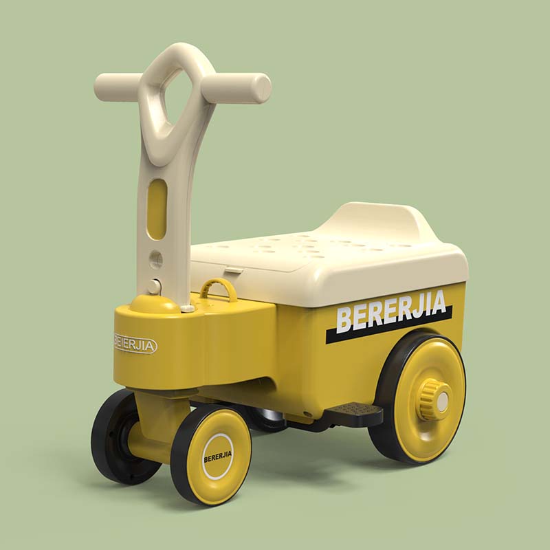 Liukuauto suurella säilytyskorin kahvalla